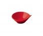 Керамична червена извита купичка за сос   - 213596