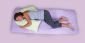 Възглавница за спане на една страна Спелта „Лека нощ“, 35 x 150 см - лилаво - 555414