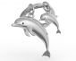 Ключодържател Troika Metalmorphose Dolphin Family - 589222