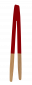 Бамбукова щипка с магнит Pebbly 24 см - червена - 243248