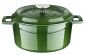  Чугунена кръгла тенджера Lava - 24 см, зелен - 213845
