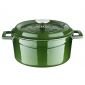 Чугунена кръгла тенджера Lava Тренди Premium 28 см, зелен - 215340