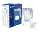 Филтрираща кана за вода Brita Glass Jug LED, синя - 604755