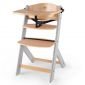Столче за хранене KinderKraft ENOCK - дървено/сиви крака - 557205