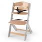 Столче за хранене KinderKraft ENOCK - дървено/сиви крака - 563875