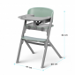Столче за хранене KinderKraft LIVY + шезлонг CALMEE, зелено - 324641