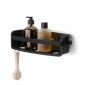 Стенен органайзер за баня Umbra Flex Adhesive - черен - 581880