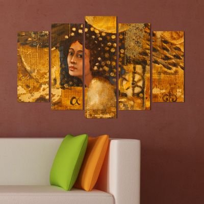 Декоративен панел за стена с абстрактен женски образ Vivid Home