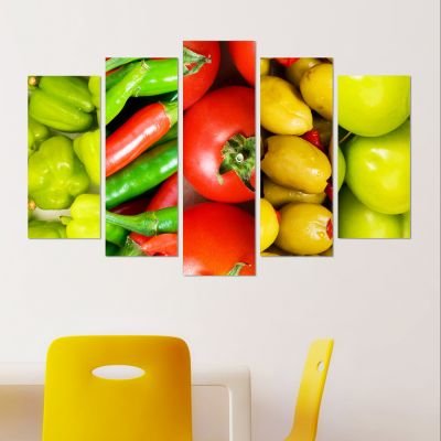 Декоративен панел за стена с натюрморт на зеленчуци Vivid Home