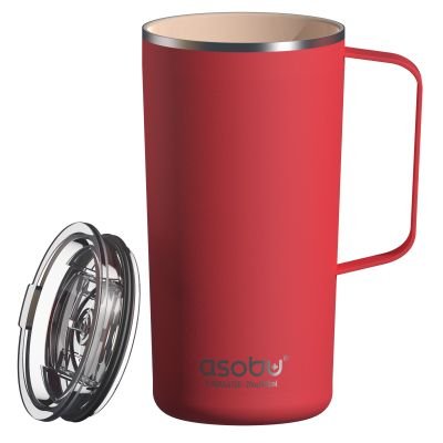 Термо чаша с керамично покритие Asobu Tower Mug - 600 мл, червена