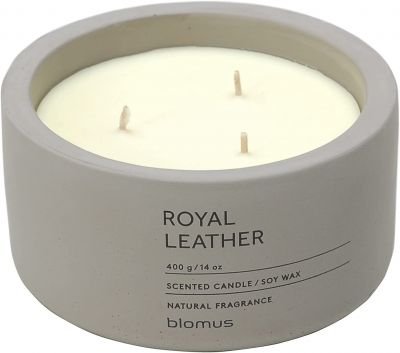 Ароматна свещ Blomus Fraga - аромат Royal Leather, XL размер
