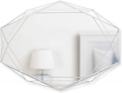 Огледало за стена Umbra Prisma - цвят бял