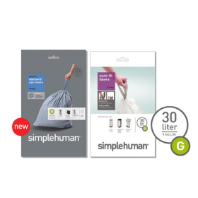 Торби за еднократна употреба Simplehuman за кошове с капацитет 30 л