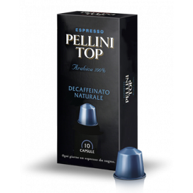 Nespresso съвместими кафе капсули Pellini Top Arabica без кофеин 100%, 10 х 5 г