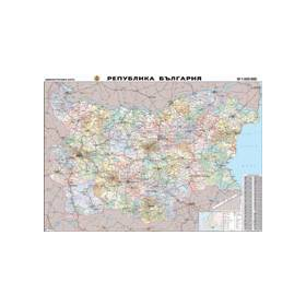 Административна карта на Република България М 1:400 000