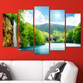 Декоративен панел за стена с уникален планински пейзаж Vivid Home