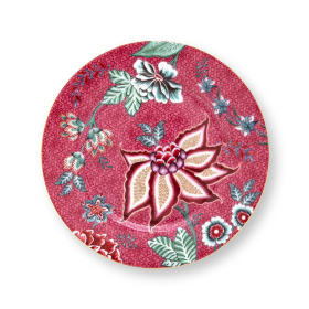 Чиния Pip Studio Flower Festival, 17 см, тъмно розово