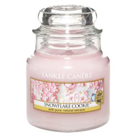 Ароматна свещ в малък буркан Yankee Candle Snowflake cookie