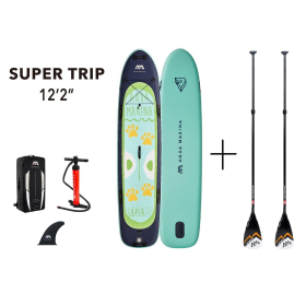 Надуваем семеен падъл борд iSUP Aqua Marina SUPER TRIP