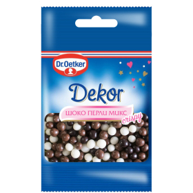 5 броя захарни шоко перли микс Dr. Oetker, 10 г