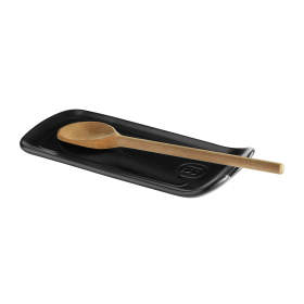 Керамична поставка за прибори за готвене Emile Henry Spoon Rest - цвят трюфел