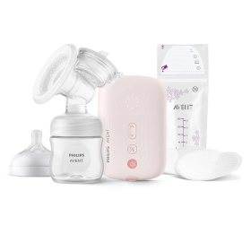 Електрическа помпа Natural Motion Philips Avent SCF395/31 Advanced с шише и аксесоари