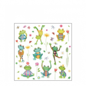 Салфетки Ambiente Cocktail Happy frogs, 20 броя