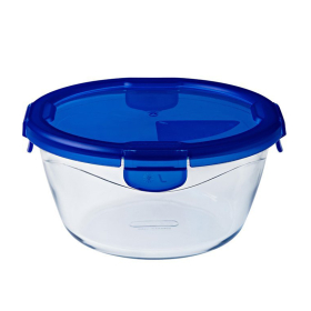 Стъклена кутия с капак и клипс Pyrex - Ø19 см