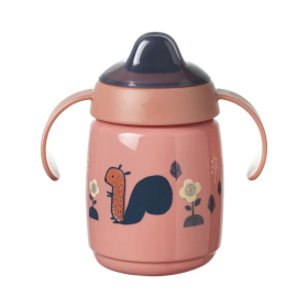 Неразливаща се чаша с мек накрайник и с дръжки Tommee Tippee SuperStar Trainer Sippee Cup, 300 мл, 6 м+, розова