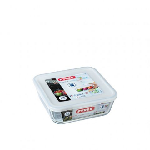 Купа с капак Pyrex |Cook & Freeze квадрат, 20 х 20 х 7 см, 2л