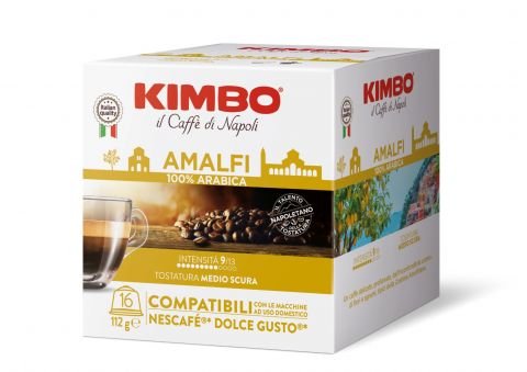 Кафе капсули Kimbo Dolce Gusto Capsules Amalfi 100% Arabica - 16 бр х 7 г