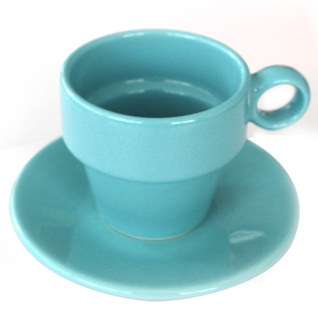Керамична чаша с чинийка Seramik Keramika 90 мл
