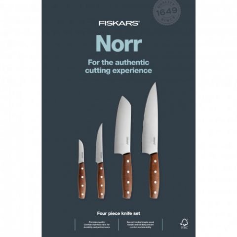 Комплект от 4 броя кухненски ножове Fiskars Norr