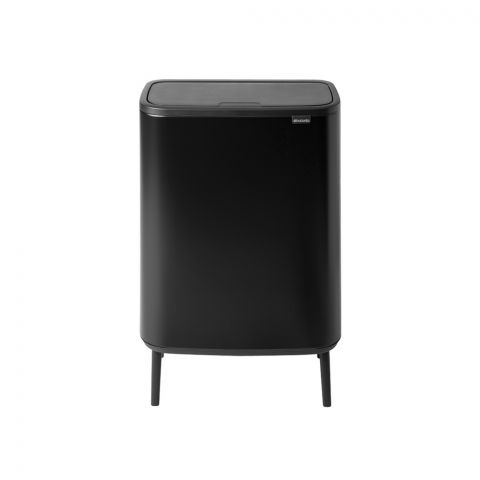 Кош за смет Brabantia Bo Touch Hi Matt Black, 2 x 30 л