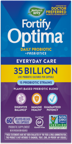 Фортифай Оптима пробиотик + 35 милиарда активни пробиотици Nature’s Way 60 капсули