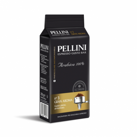 Мляно кафе Pellini Gusto bar N3 Gran Aroma 100% Арабика, 250 г