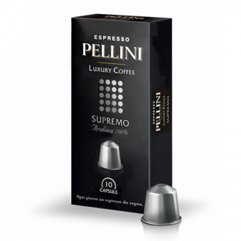 Nespresso съвместими капсули Pellini Supremo 100% Arabica 10 х 5 г