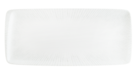 Правоъгълно плато Bonna Iris White 34x16 см