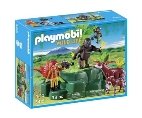Фотограф с горили и окапи Playmobil 5415