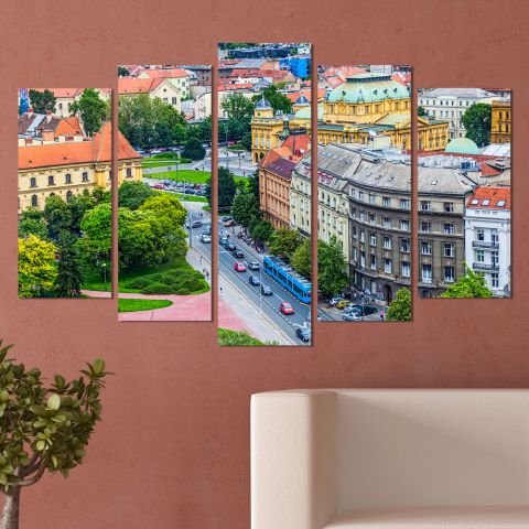 Декоративен панел за стена с изглед от Варшава Vivid Home