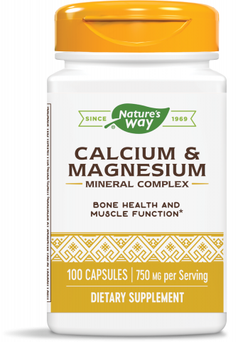 Калций & Магнезий Nature's Way 250 мг, 100 капсули
