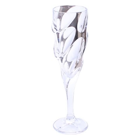 Чаша за шампанско Bohemia Calypso Platinum 180 мл, 6 броя