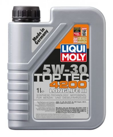 Синтетично моторно масло Liqui Moly TOP TEC 4200 SAE 5W-30, 1 л