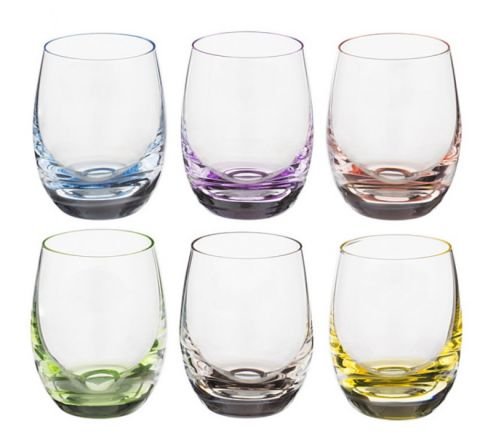 Комплект 6 бр. чаши за концентрат Bohemia Crystalex Rainbow 60 мл