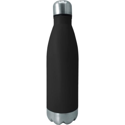 Туристическа бутилка цвят черен/инокс Nerthus 750 мл