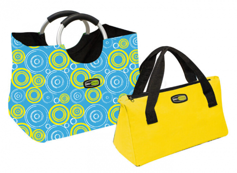 Комплект чанти Gio Style Bag in the City (24 л и 7 л), син и жълт цвят