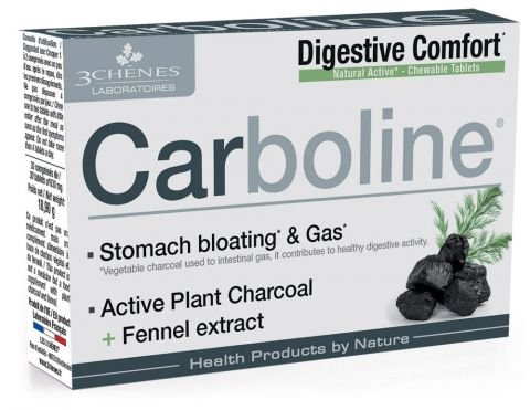 Таблетки за освобождаване от чревни газове 3CHENES Carboline, 30 таблетки