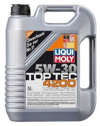 Синтетично моторно масло Liqui Moly TOP TEC 4200 SAE 5W-30, 5 л