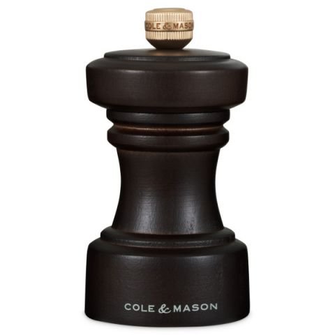 Мелничка за сол Cole&Mason Hoxton - 10,4 см, цвят тъмен шоколад