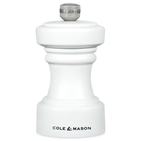 Мелничка за сол Cole & Mason Hoxton - 10,4 см, бял